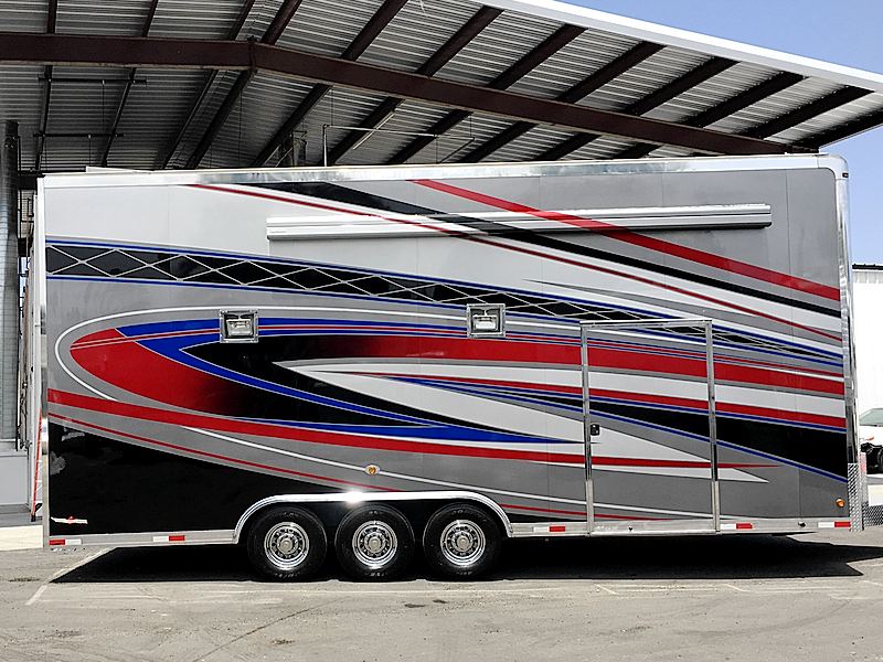unlimited-collision-custom-painted-trailer custom paint stripes on trailer