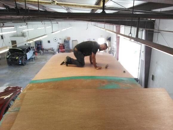 rv custom roof install