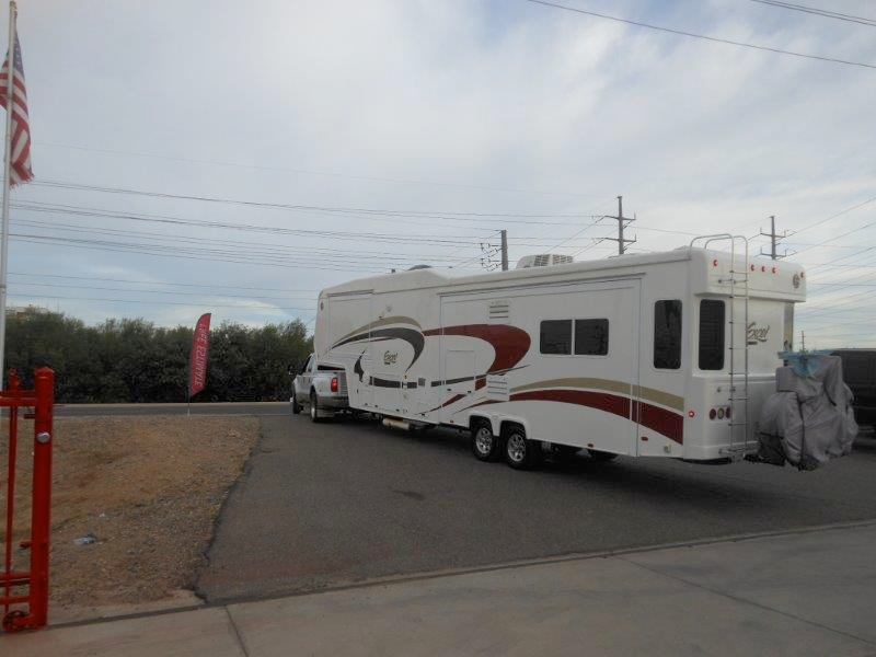 sun city rv painted trailer